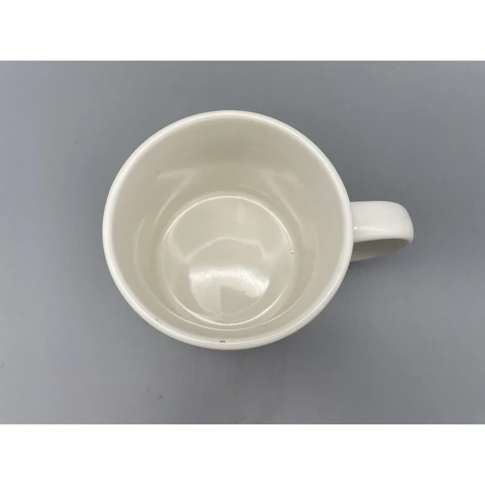 WILLIAMS SONOMA Gold Monogram Initial E Art-Deco Coffee Tea Cup‎ Mug